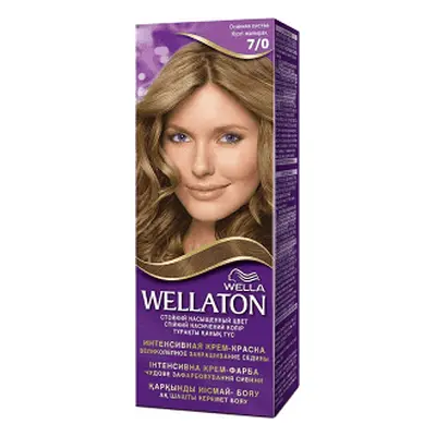 Wella Krémová barva na vlasy Wellaton 7/0 Střední blond