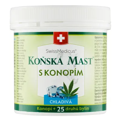 Swissmedicus Koňská mast s konopím chladivá 250 ml