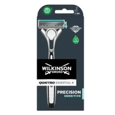 HOLICÍ STROJEK WILKINSON SWORD QUATTRO TITANIUM SENSITIVE 1 KS HLAVICE