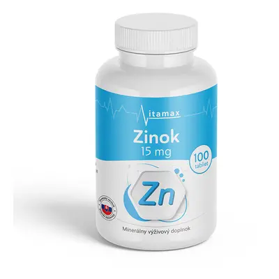 Vitamax Zinek 100 tabliet mg: 15 mg