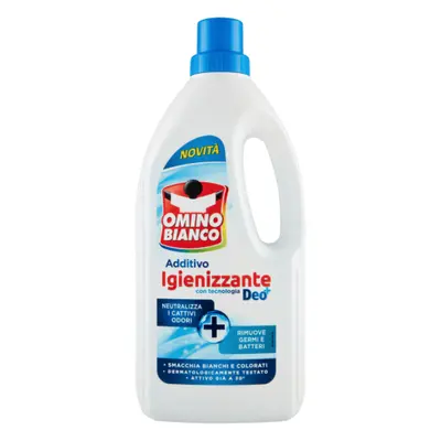 OMINO BIANCO ADDITIVO IGIENIZZANTE DEO, PŘÍDAVNÝ HYGIENIZAČNÍ PRACÍ GEL 900 ML.