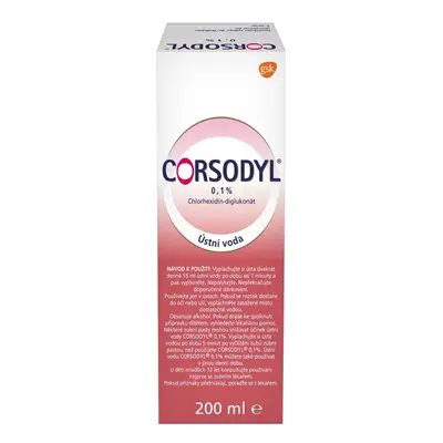 Corsodyl ústní voda 0.1% 200 ml