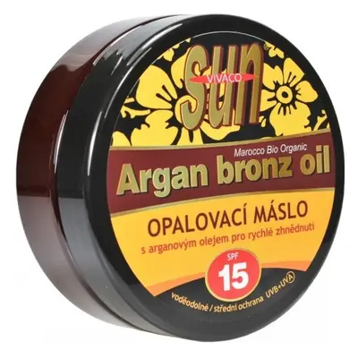 SunVital Argan Bronz Oil opalovací máslo SPF15 200 ml