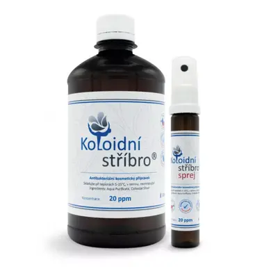 Koloidní stříbro 500 ml 20 ppm