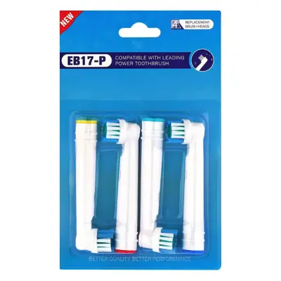 Náhradní hlavice EB17-P 4ks kompatibilní s Oral-B Genius, Oral-B SmartSeries, Oral-B PRO a Oral-