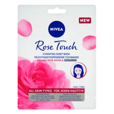 Nivea Rose Touch 10minutová hydratační maska pod oči 1 pár