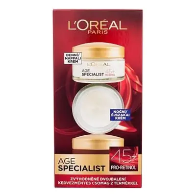 LOREAL Denní Noční KRÉM 2x50ML 45 AGE specialist duopack sada