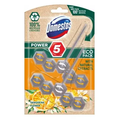 Domestos Power 5 Květy mandarinky WC blok 2 x 55 g