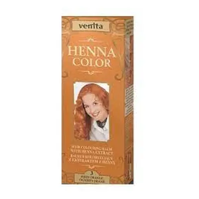 Venita Henna Color barvící balzám na vlasy 3 Červený pomeranč 75ml