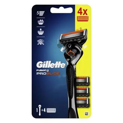 Gillette ProGlide strojek 4 náhradní hlavice