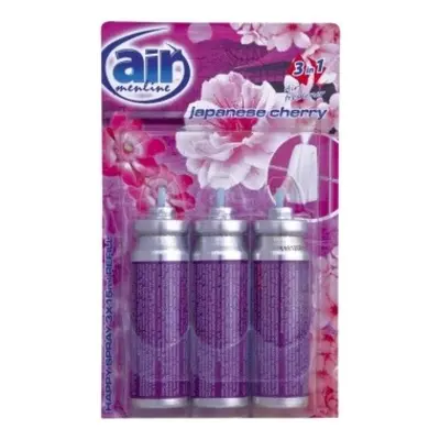 Air Menline Japanese Cherry Happy Osvěžovač náhradní náplň 3 x 15 ml sprej