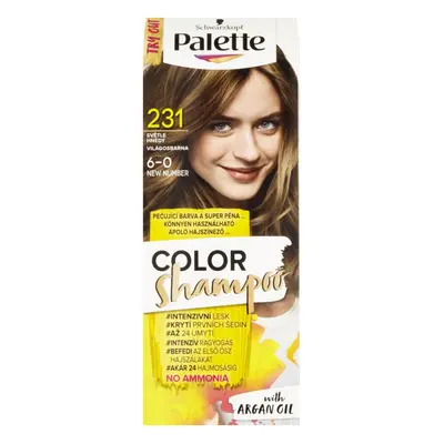 PALETTE COLOR ŠAMPON SVĚTLE HNĚDÝ 6-0 231