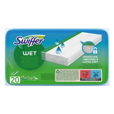 Swiffer Wet Citrus Fresh náhradní vlhčené ubrousky na podlahu 20 ks