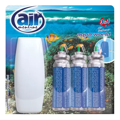 Air Menline Aqua World osvěžovač vzduchu, náhradní náplň 3 ks STROJEK