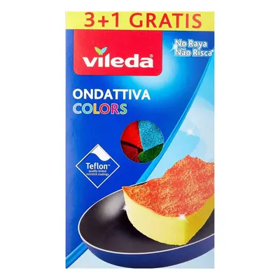 Vileda Color Edition Pur Active houbička střední 31 ks na teflon