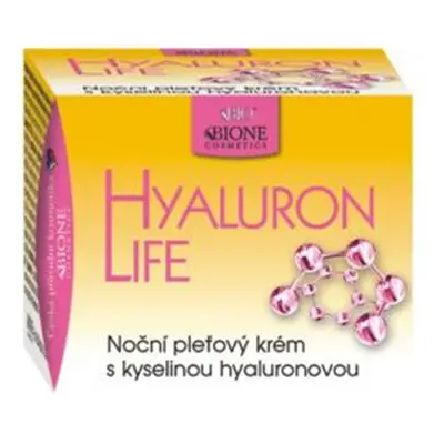 Drogerex Bione Cosmetics Hyaluron Life s kyselinou hyaluronovou noční pleťový krém 51 ml