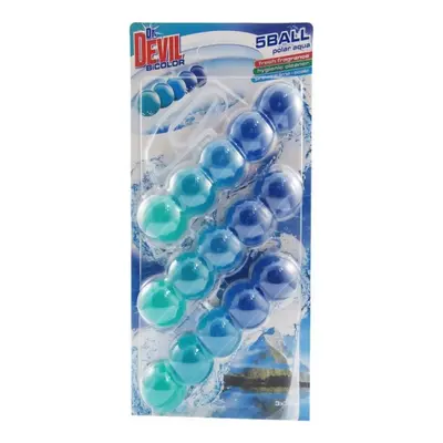 Dr. Devil WC Bicolor 5ball závěsný WC blok Polar aqua 3 x 35 g