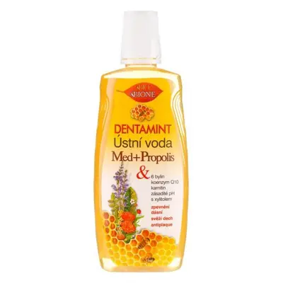 BC Bione Cosmetics Dentamint ústní voda Med a Propolis 500 ml