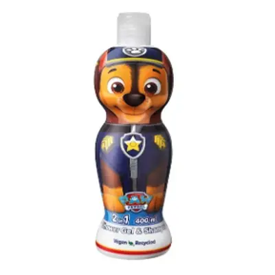 Paw Patrol Chase dětský sprchový gel a šampon 2 v 1 pro děti 400 ml