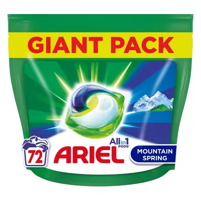 Ariel All-In-1 PODs Mountain Spring Kapsle Na Praní, 72 Praní