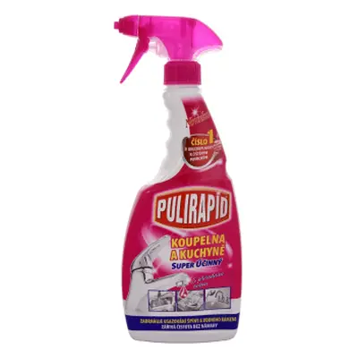 Pulirapid na rez a vodní kámen spray 500ml koupelny kuchyně s octem