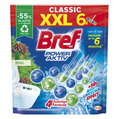 Bref Power Activ WC blok Pine 6x50 g XXL PACK