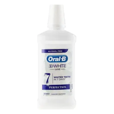 Oral-B 3D White Luxe Perfection Ústní Voda bez alkoholu 500 ml