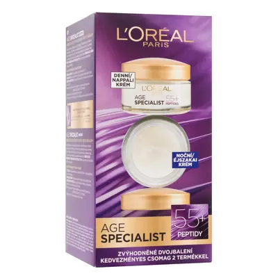 LOréal Paris Age Specialist 55 denní a noční krém proti vráskám 2 x 50 ml dárková sada