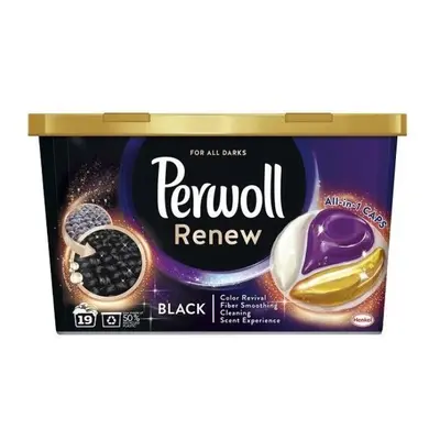 Perwoll Renew & Care Caps Black kapsle na praní 19 ks