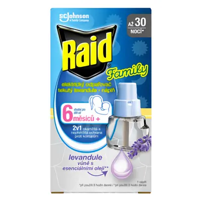 Raid Family vhodné pro děti od 6 měsíců levandule náplň 27ml 30 nocí