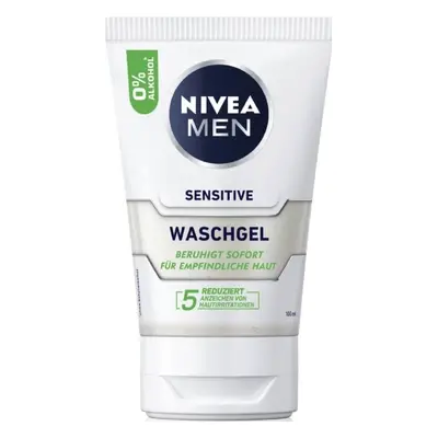 Nivea For Men Sensitive čistící pleťový gel suchá - citlivá pokožka 100 ml