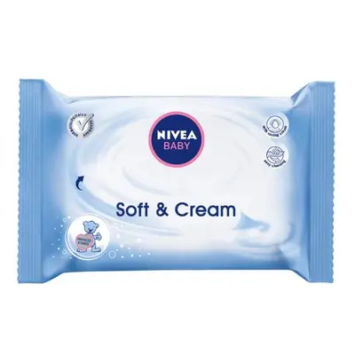 Nivea Baby ubrousky 57ks Soft & Cream