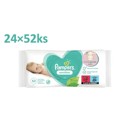 Pampers Sensitive dětské čisticí ubrousky 24 x 52ks