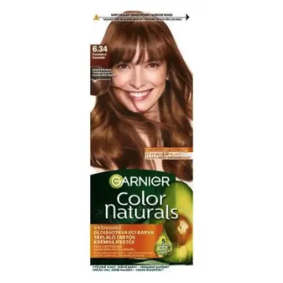 Garnier Color Naturals permanentní barva na vlasy s vyživujícími oleji 6.34 chocolate