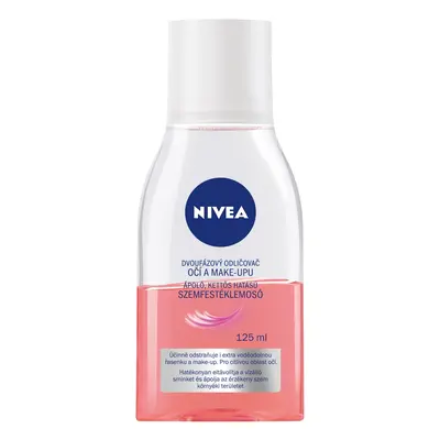 Nivea Visage odličovač očí a make upu dvoufázový růžový 100 ml