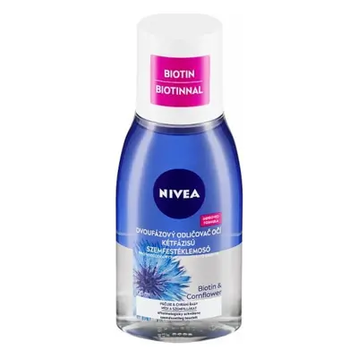 Nivea Visage odličovač očí a make upu dvoufázový modrý 125 ml