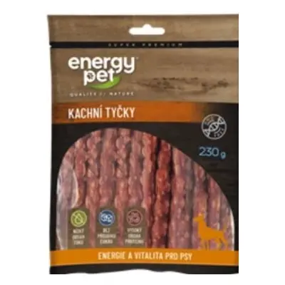 Energy Pet kachní tyčky pěnové 230g