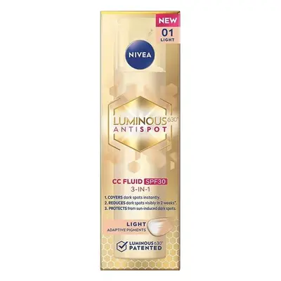 Nivea Luminous630 CC krém 3 v 1 světlý s OF 30 40 ml