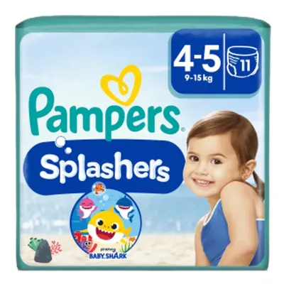 Pampers kalhotkové plenky Splashers Carry Pack Baby Shark vel.4 11ks