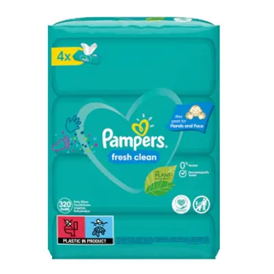 Pampers ubrousky Fresh Clean XXL 4x80ks