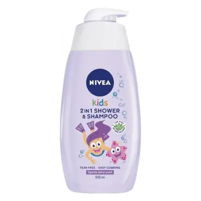 Nivea Kids Dětský sprchový gel a šampon 2 v 1 s vůní lesního ovoce 2 in 1 Shower Shampoo 500 ml