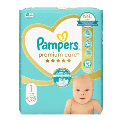 Pampers Premium Value skryté vel.1 72ks