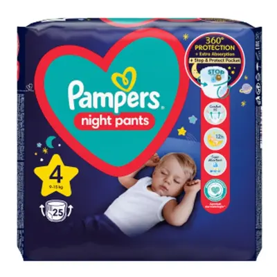 Pampers kalhotkové plenky noční vel. 4 25ks