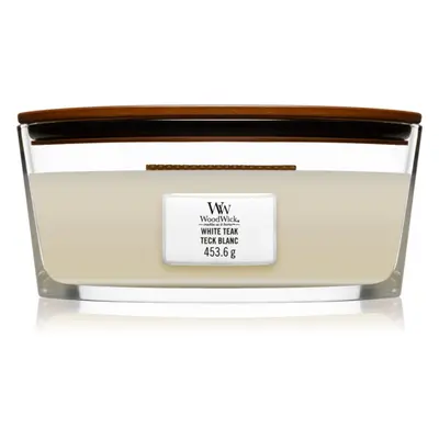 WoodWick White Teak svíčka loď 453,6g