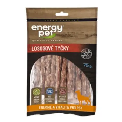 Energy Pet lososové tyčky pěnové 230g