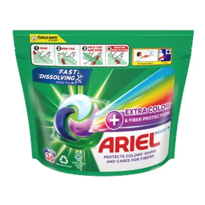 Ariel Plus gelové kapsle Fiber Protection 36ks/sáček