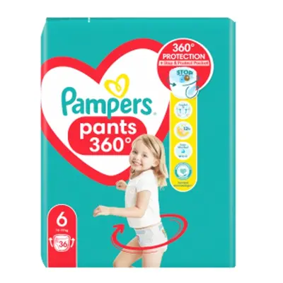 Pampers kalhotkové plenky Maxi pack vel.6 36ks