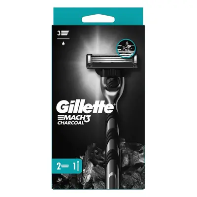 Gillette Mach3 Charcoal strojek 2 hlavice