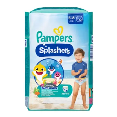 Pampers kalhotkové plenky Splashers Carry Pack Baby Shark vel.5 10ks