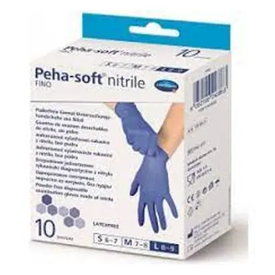 Peha-soft nitril modré rukavice velikost L